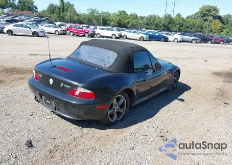 2001 BMW Z3 2.5I z USA, uszkodzony, nr VIN WBACN33451LK46442